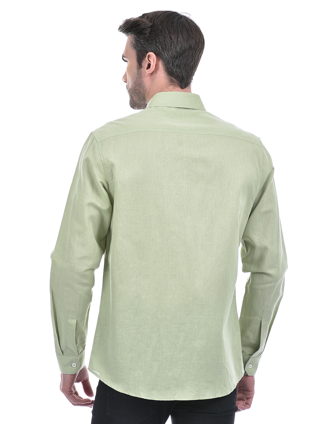 Numero Uno Men Solid Green Shirt